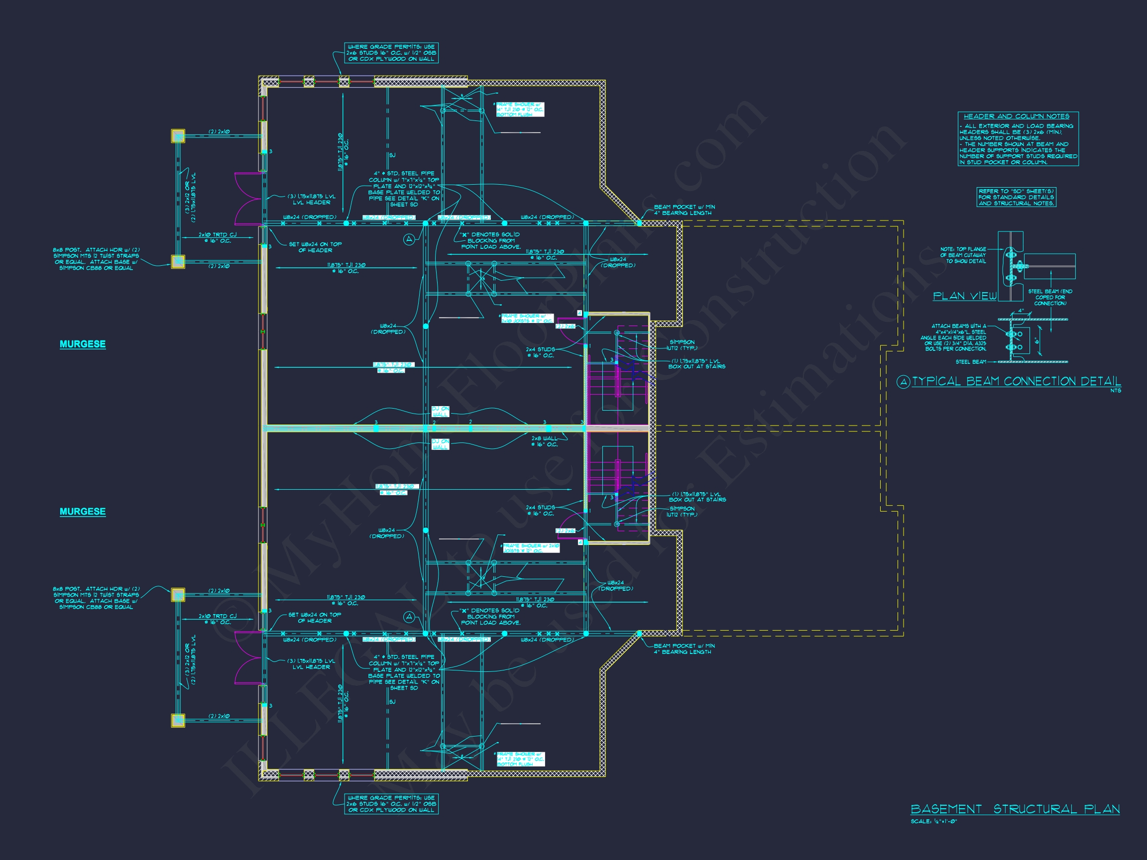 Spacious Duplex Home Plan with 83' x 62' Design and Southern Charm