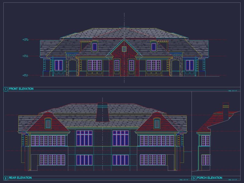 Spacious Duplex Home Plan with 83' x 62' Design and Southern Charm