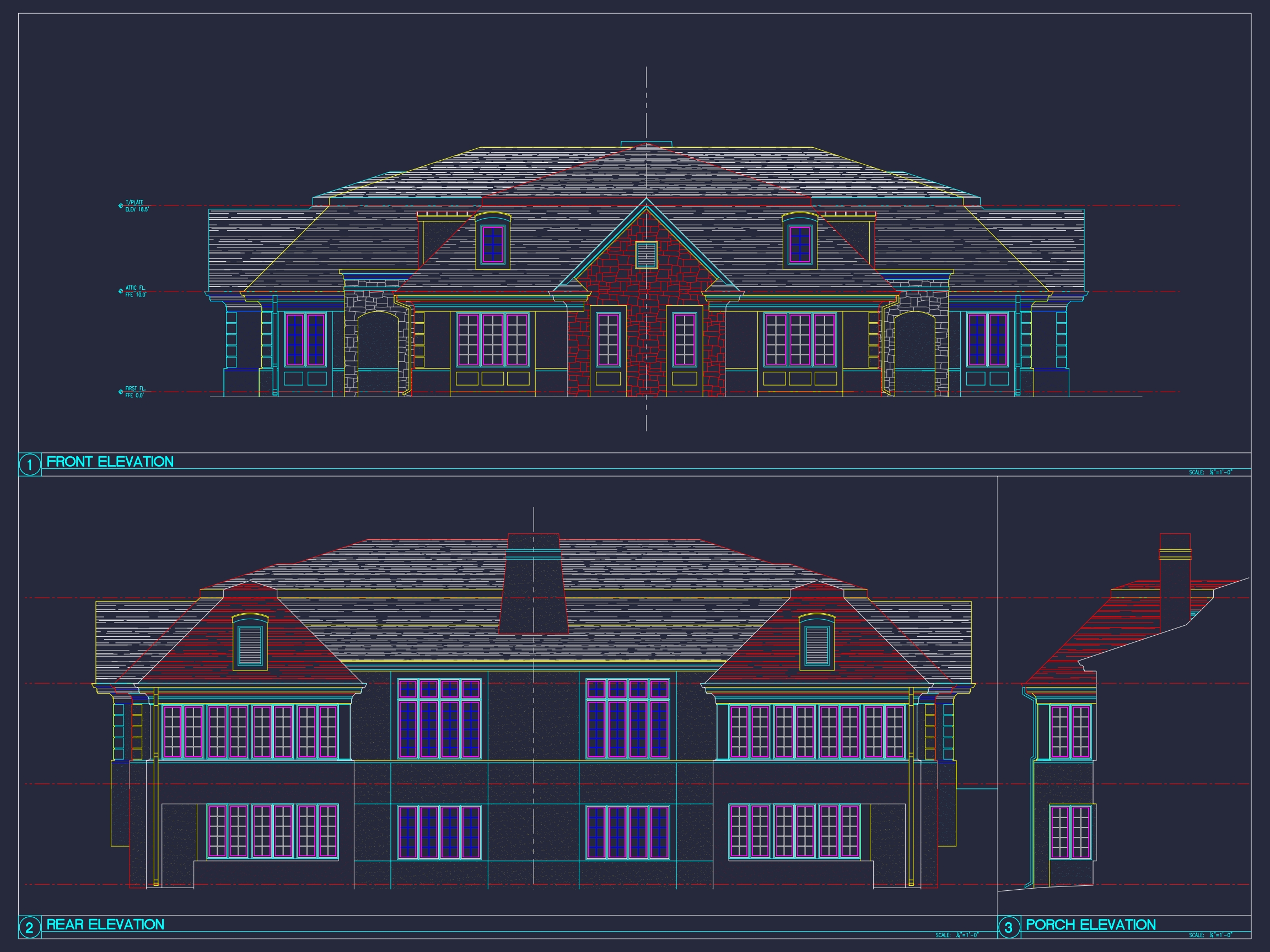 Spacious Duplex Home Plan with 83' x 62' Design and Southern Charm