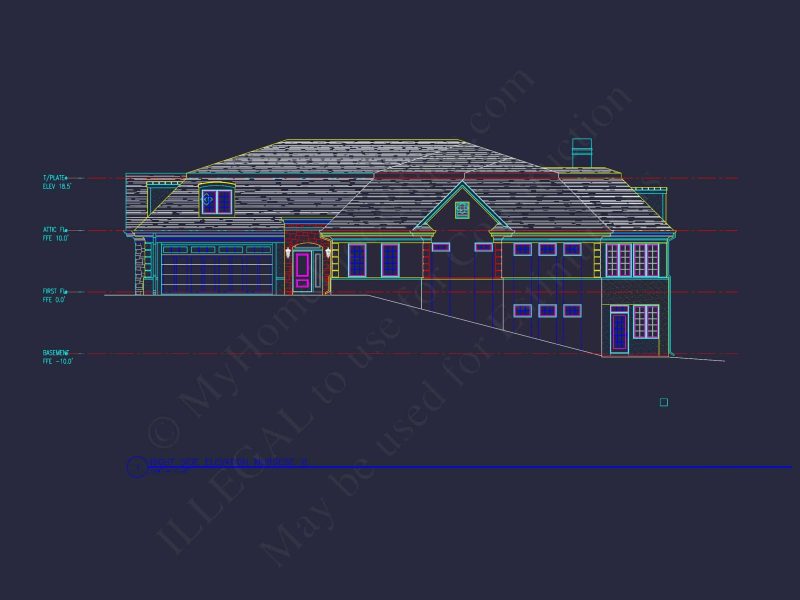 Spacious Duplex Home Plan with 83' x 62' Design and Southern Charm