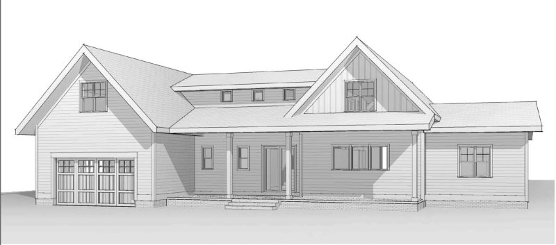 Spacious-Home-Floor-Plan-with-1.5-StoriesCAD-Blueprints