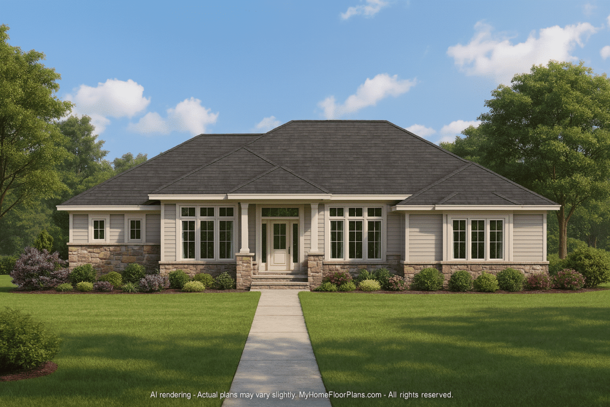 Spacious Home Plan With 4 Bedrooms, CAD Designs & Blueprints