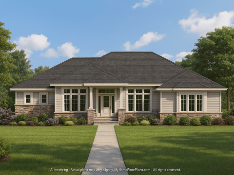 Spacious Home Plan With 4 Bedrooms, CAD Designs & Blueprints