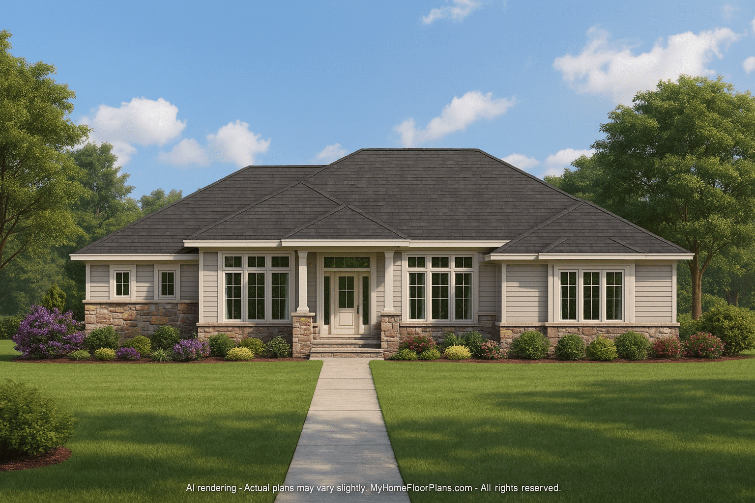 Spacious Home Plan With 4 Bedrooms, CAD Designs & Blueprints