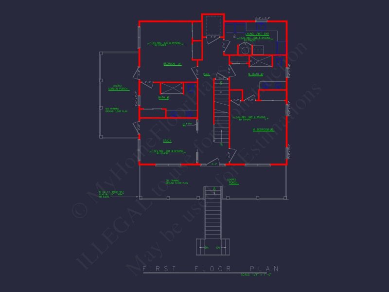 Stunning 3-Story House Plan with Elevator, Screened Porch & Coastal Charm