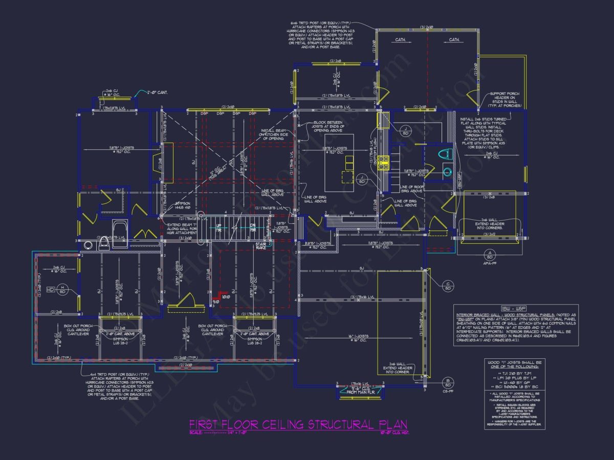 Stunning 5-Bedroom Home Plan with Full CAD Architectural Design
