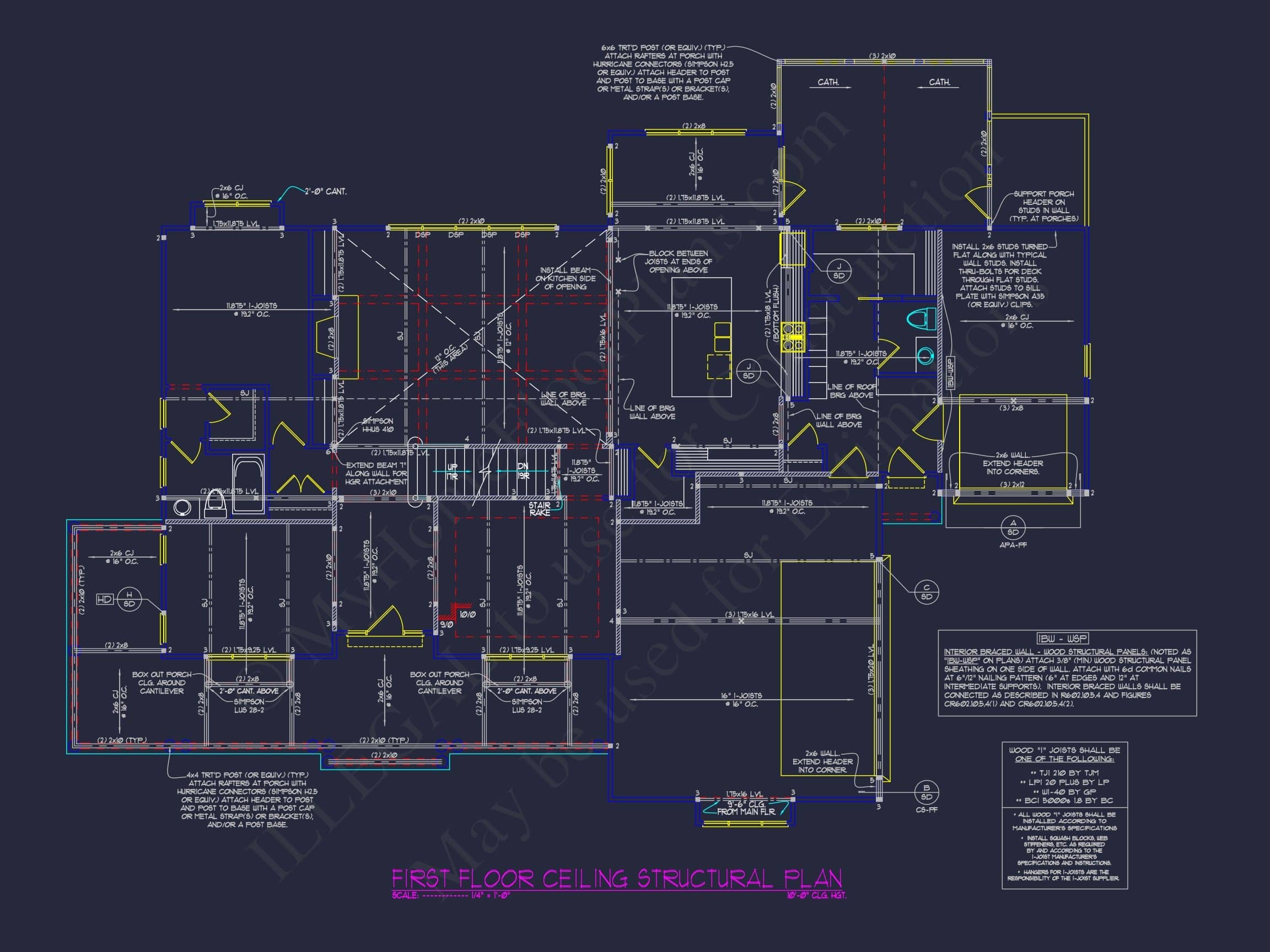 Stunning 5-Bedroom Home Plan with Full CAD Architectural Design