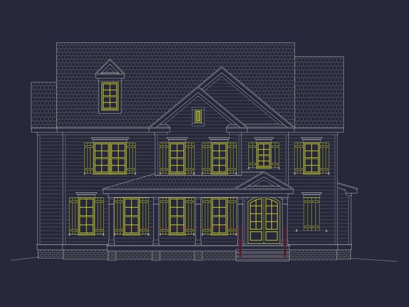 Stunning-Home-Plan-with-CAD-Blueprint-3-Story-Design