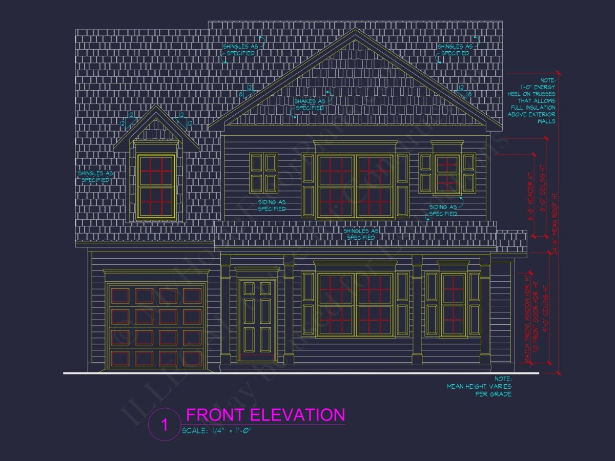 Stylish 2-Story House Plan with 4 Bedrooms and Bonus Room