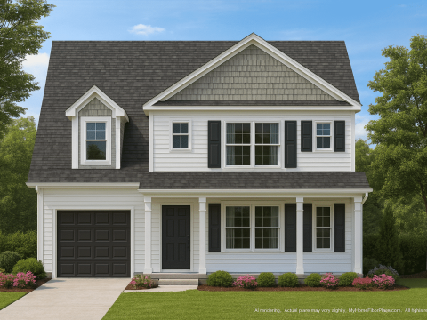 Stylish 2-Story House Plan with 4 Bedrooms and Bonus Room