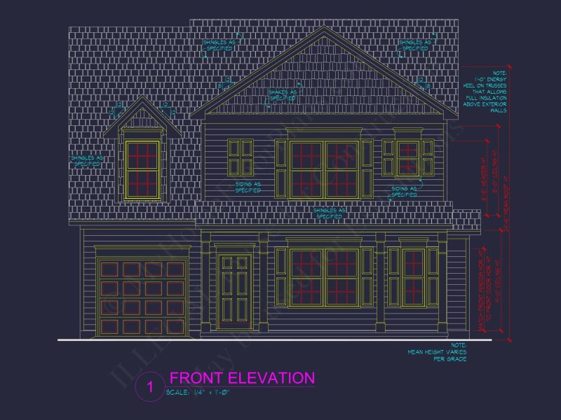 Stylish 2-Story House Plan with 4 Bedrooms and Bonus Room