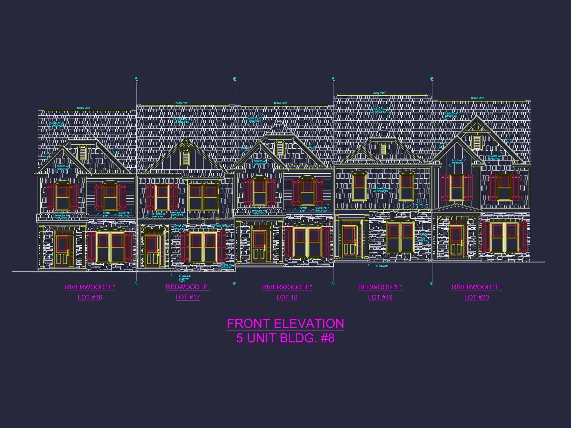 Stylish 2-Story Townhome Plan with Craftsman Design