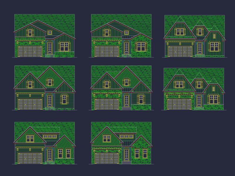 Stylish-Craftsman-Home-Plan-with-Two-Story-Floor-Designs