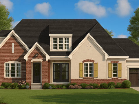 Traditional 2-Story House Plan with Craftsman Details and CAD Blueprints