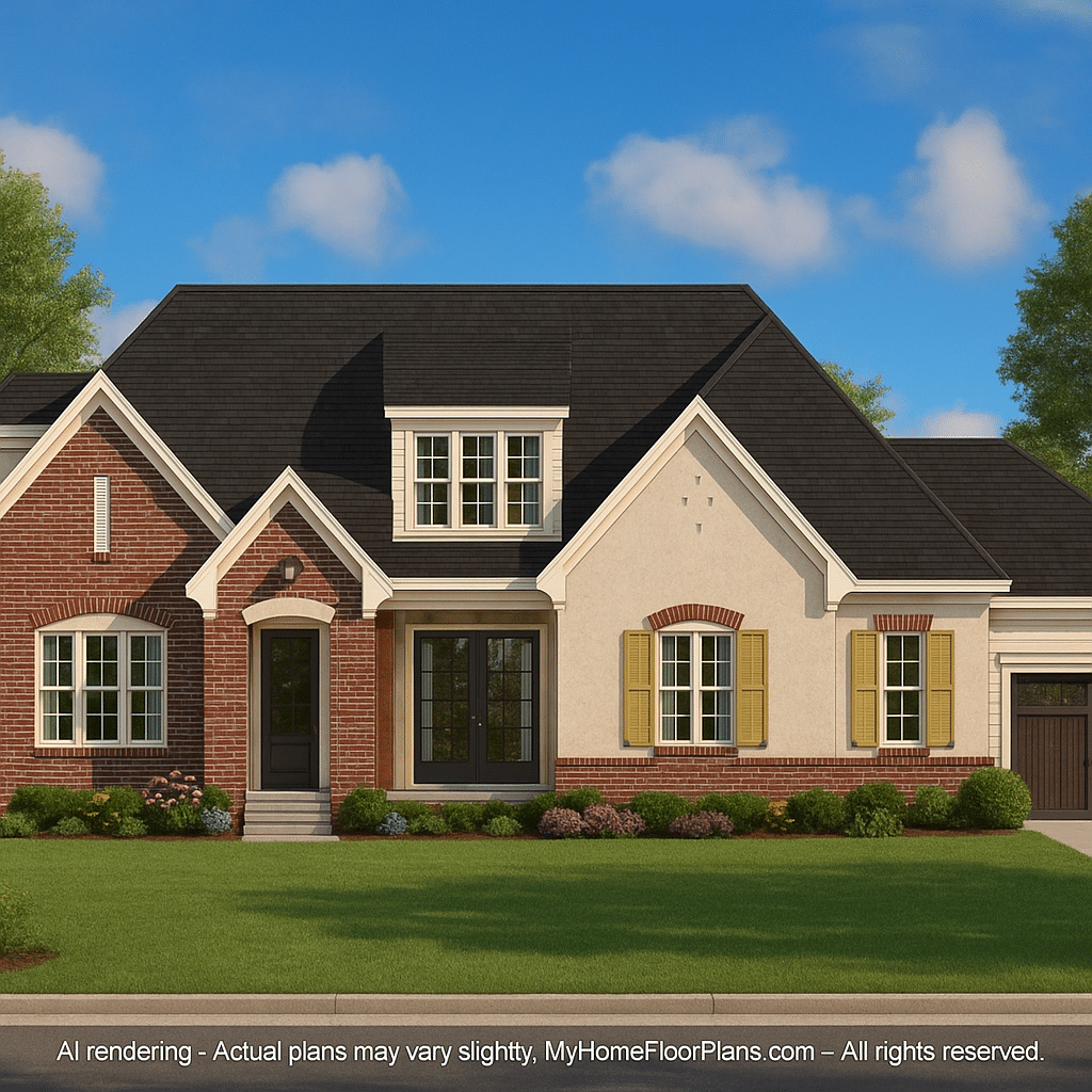 Traditional 2-Story House Plan with Craftsman Details and CAD Blueprints
