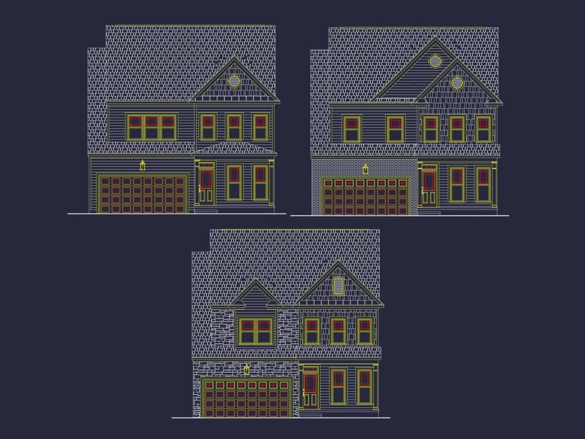 Traditional 2-Story House Plan with Open Floor Plan & Fireplace (2,912 Sq Ft)