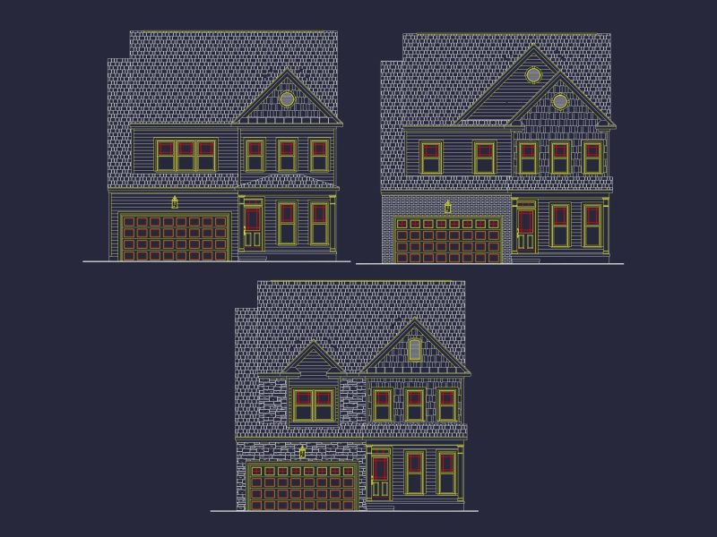 Traditional 2-Story House Plan with Open Floor Plan & Fireplace (2,912 Sq Ft)