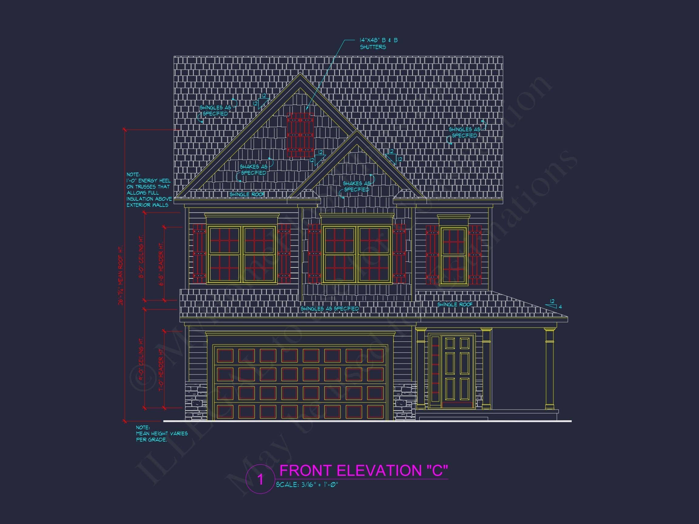 Traditional 2-Story House Plan with Open Layout and CAD Blueprints