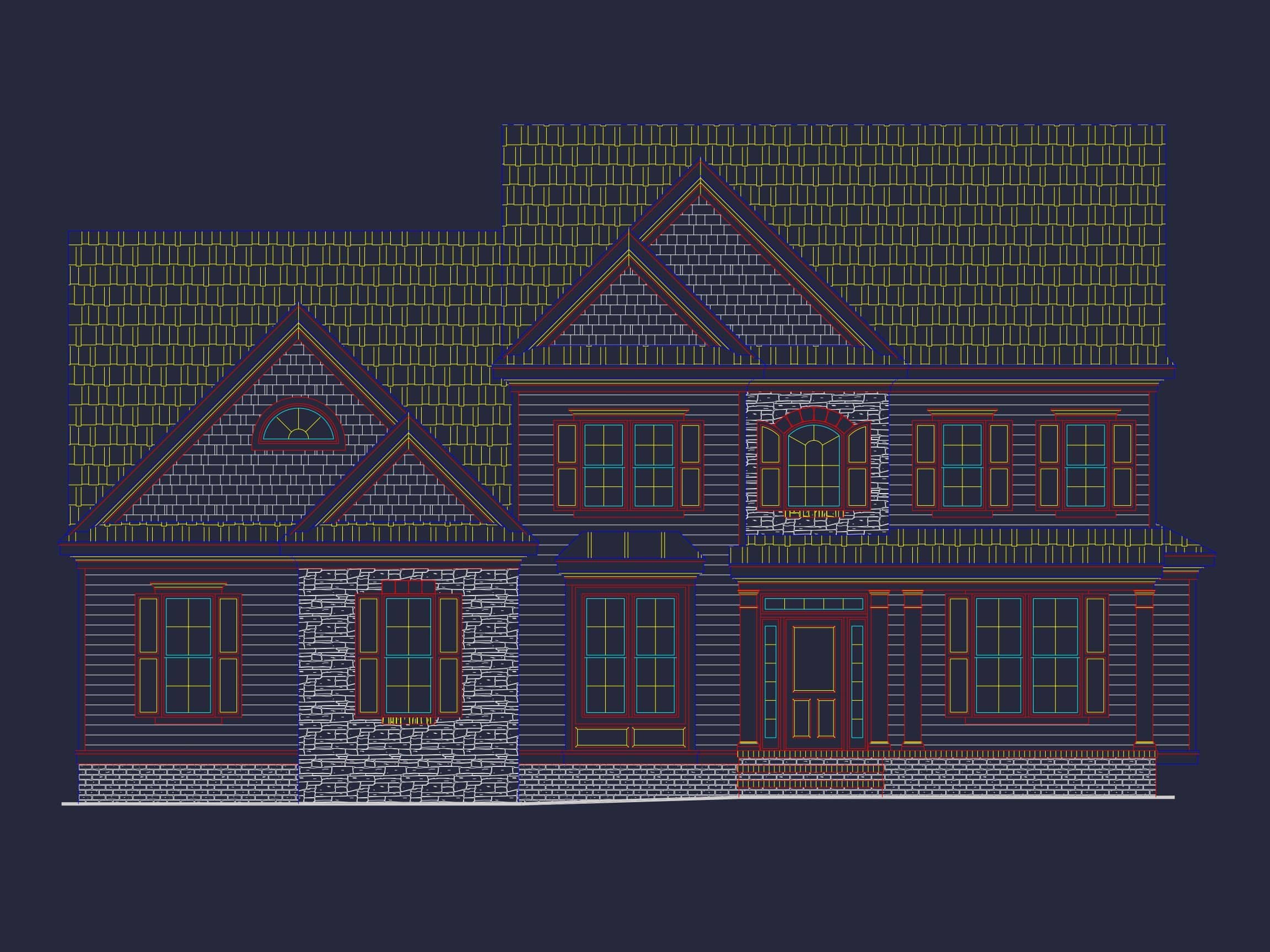 Traditional 3-Bedroom Home Plan with 2-Car Garage | 2,273 Sq Ft