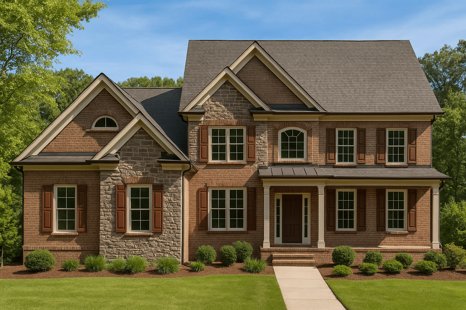 Traditional 3-Bedroom Home Plan with 2-Car Garage 2,273 Sq Ft