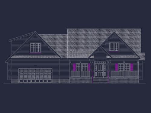 Traditional Country Home Plan – 1 Story, 4 Bedrooms, Open Floor Plan & Porches