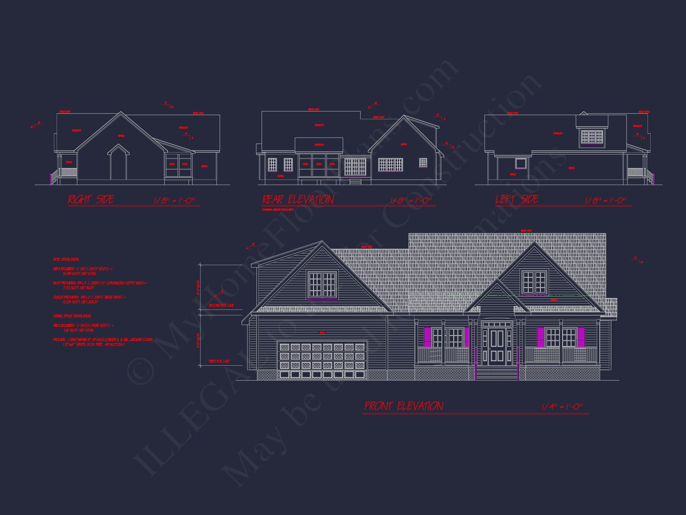 Traditional Country Home Plan – 1 Story, 4 Bedrooms, Open Floor Plan & Porches