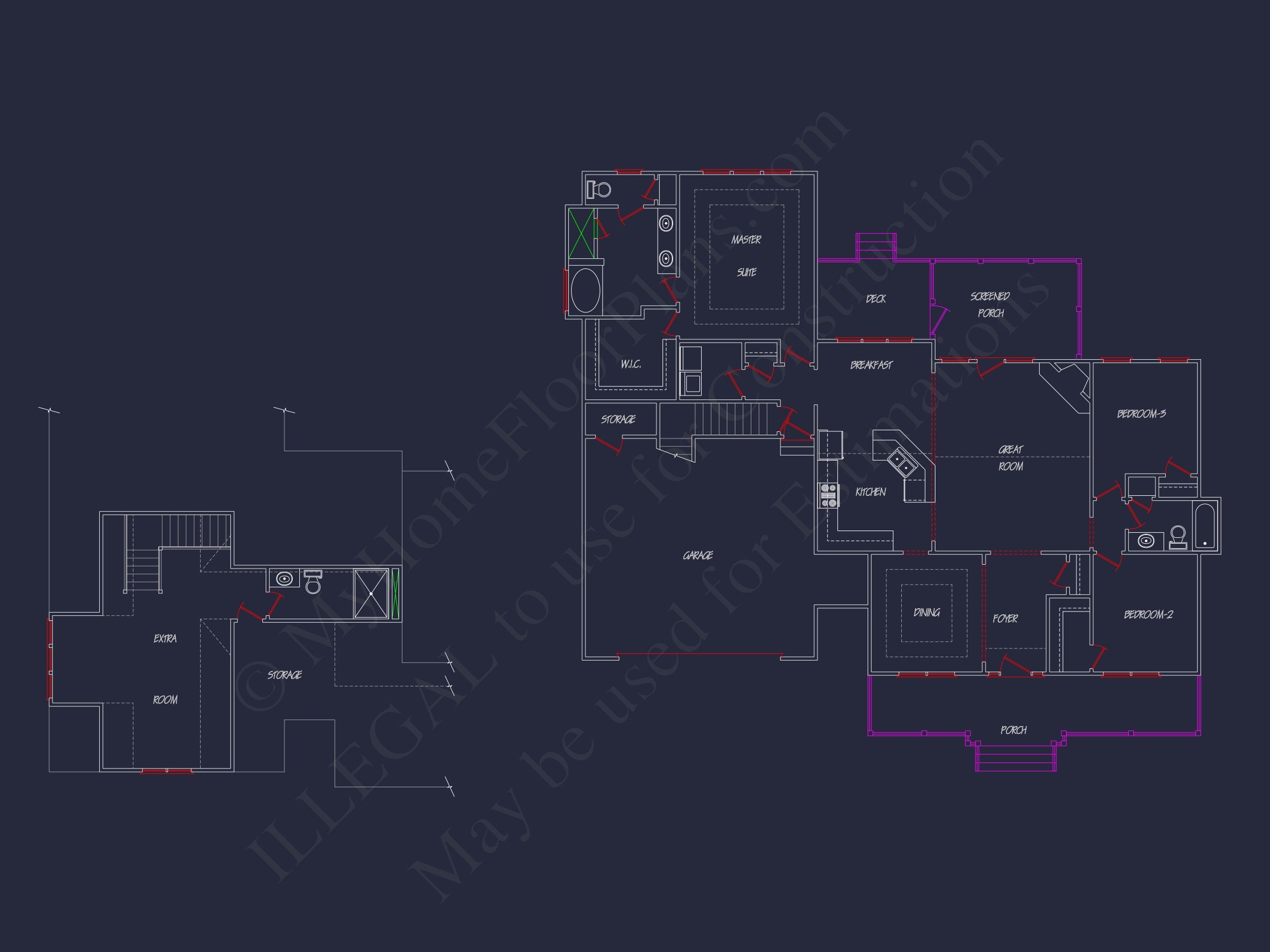 Traditional Country Home Plan – 1 Story, 4 Bedrooms, Open Floor Plan & Porches