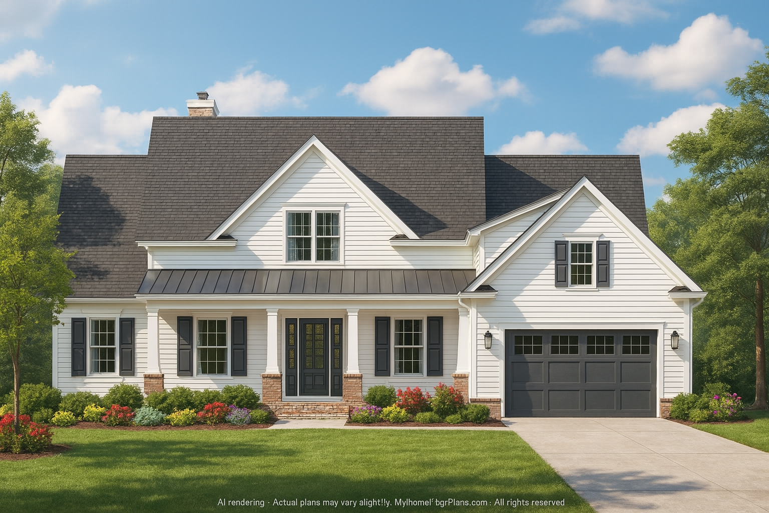 Traditional Craftsman Floor Plan with Timeless Details