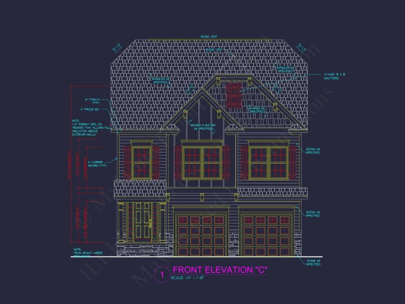 Traditional Craftsman Home Floor Plan with Smart Layout and CAD Designs