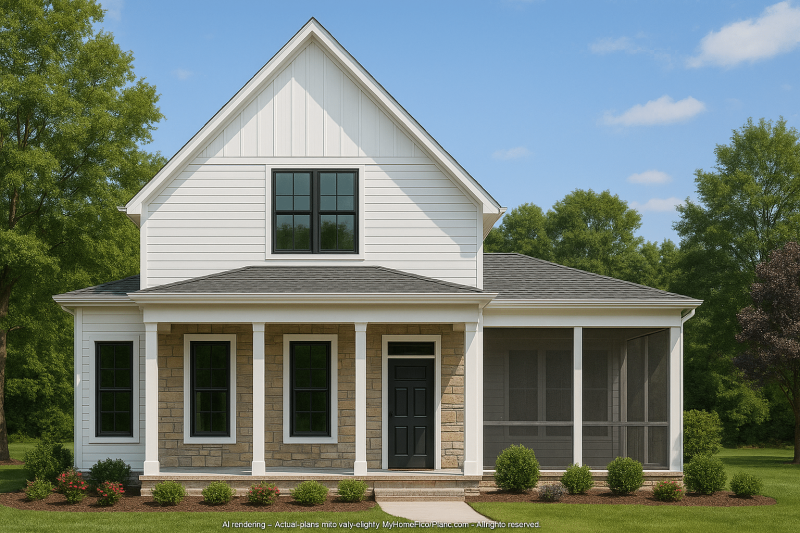 Traditional Craftsman Home Plan with Open Floor Layout & CAD Blueprints