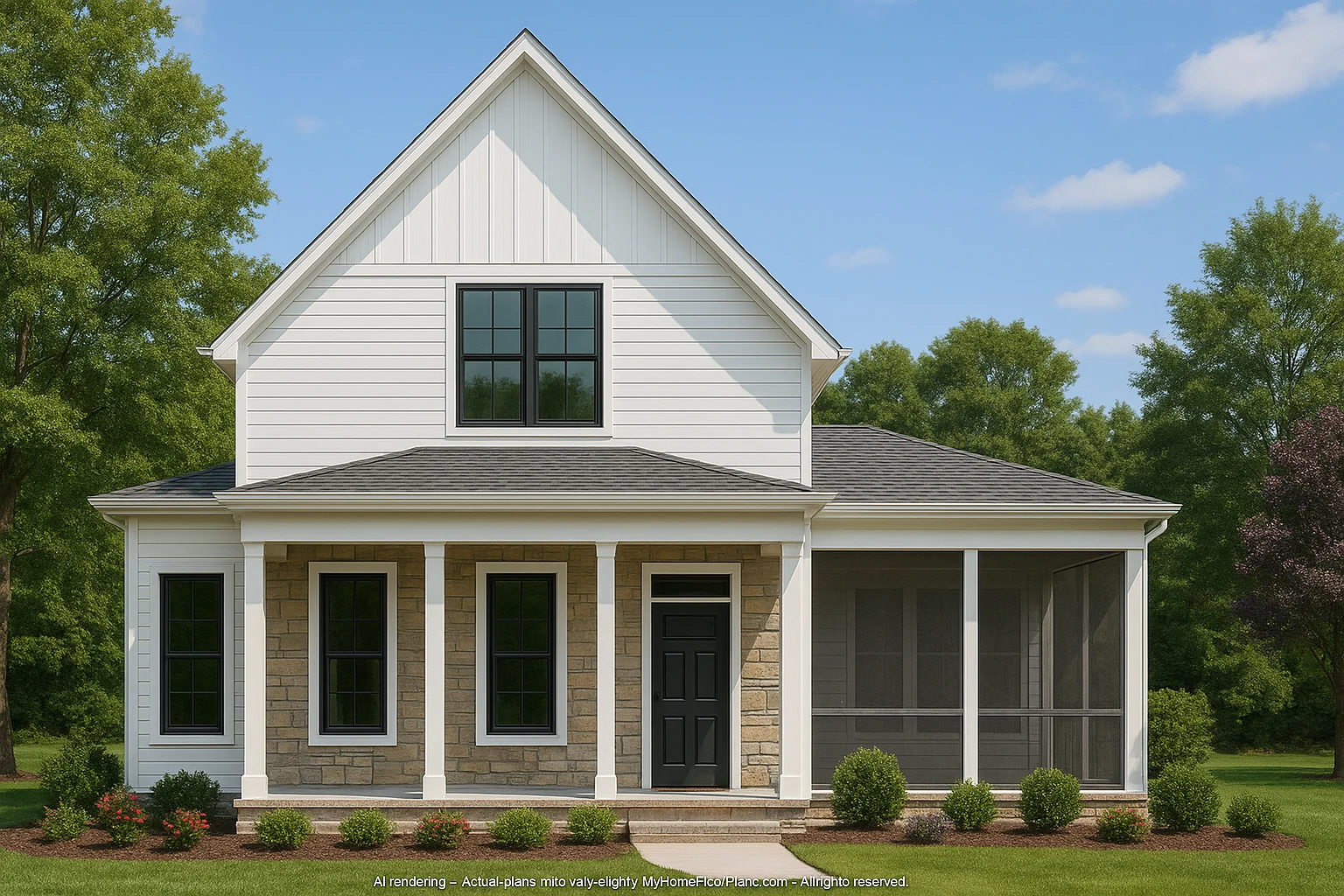Traditional Craftsman Home Plan with Open Floor Layout & CAD Blueprints