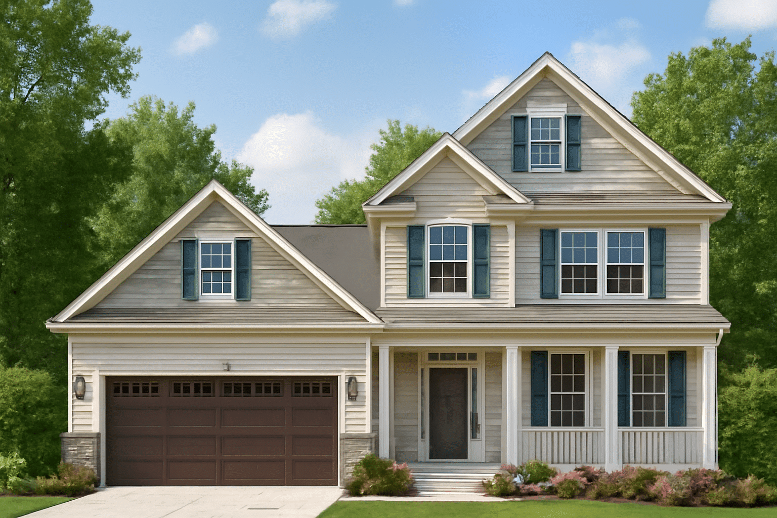 Traditional Craftsman Home Plan with Open Floor Plan Design