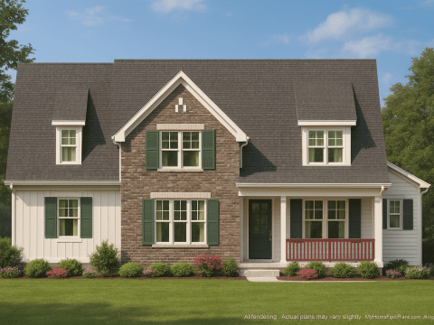 Traditional Craftsman Home Plan with Spacious Floor Designs