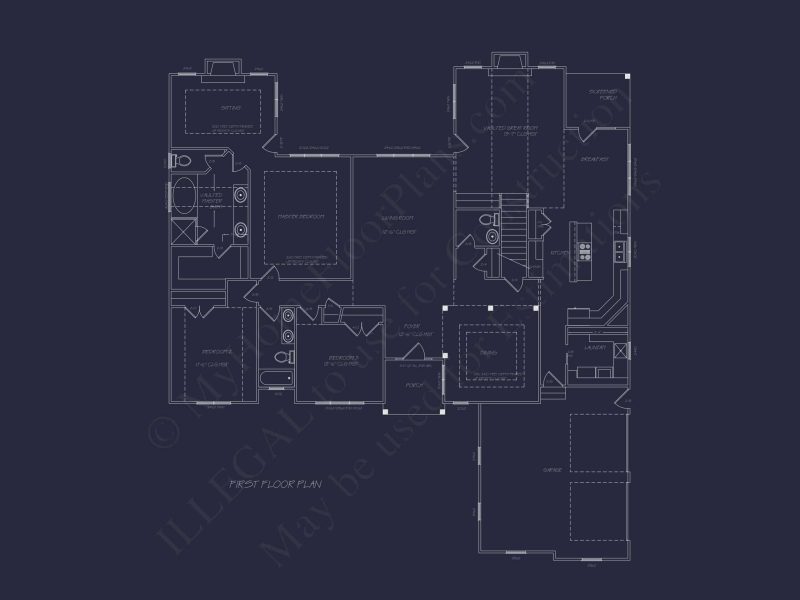 Traditional Craftsman Home Plan – 2,520 Sq. Ft. with Vaulted Ceilings & Open Layout