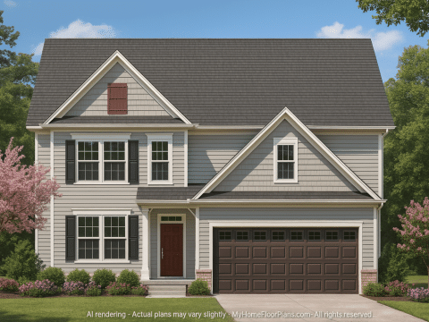 Traditional Craftsman House Plan with 2,323 Heated Sq. Ft. & Versatile Floor Design