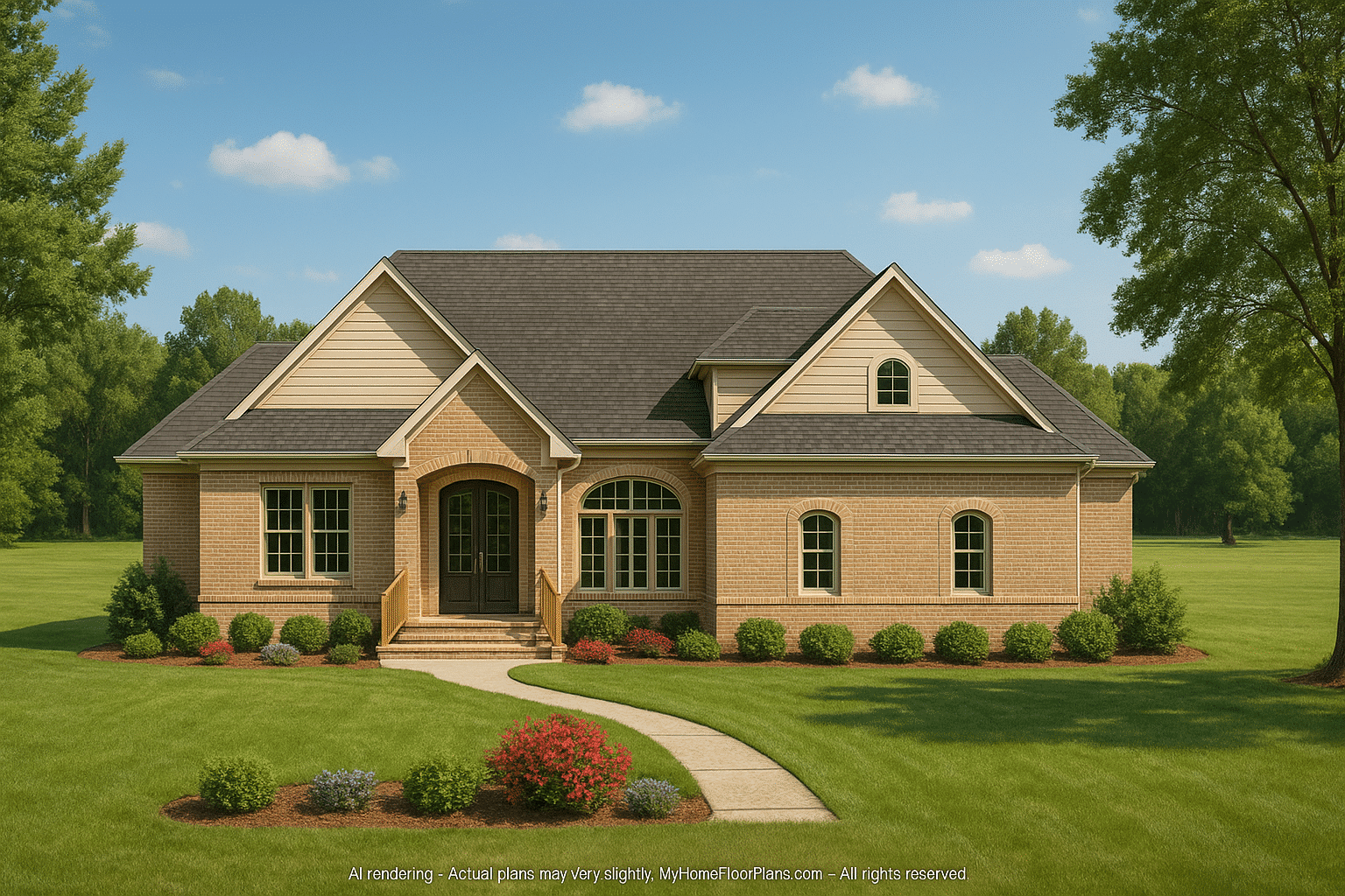 Traditional Home Plan with CAD Blueprint and Craftsmanship