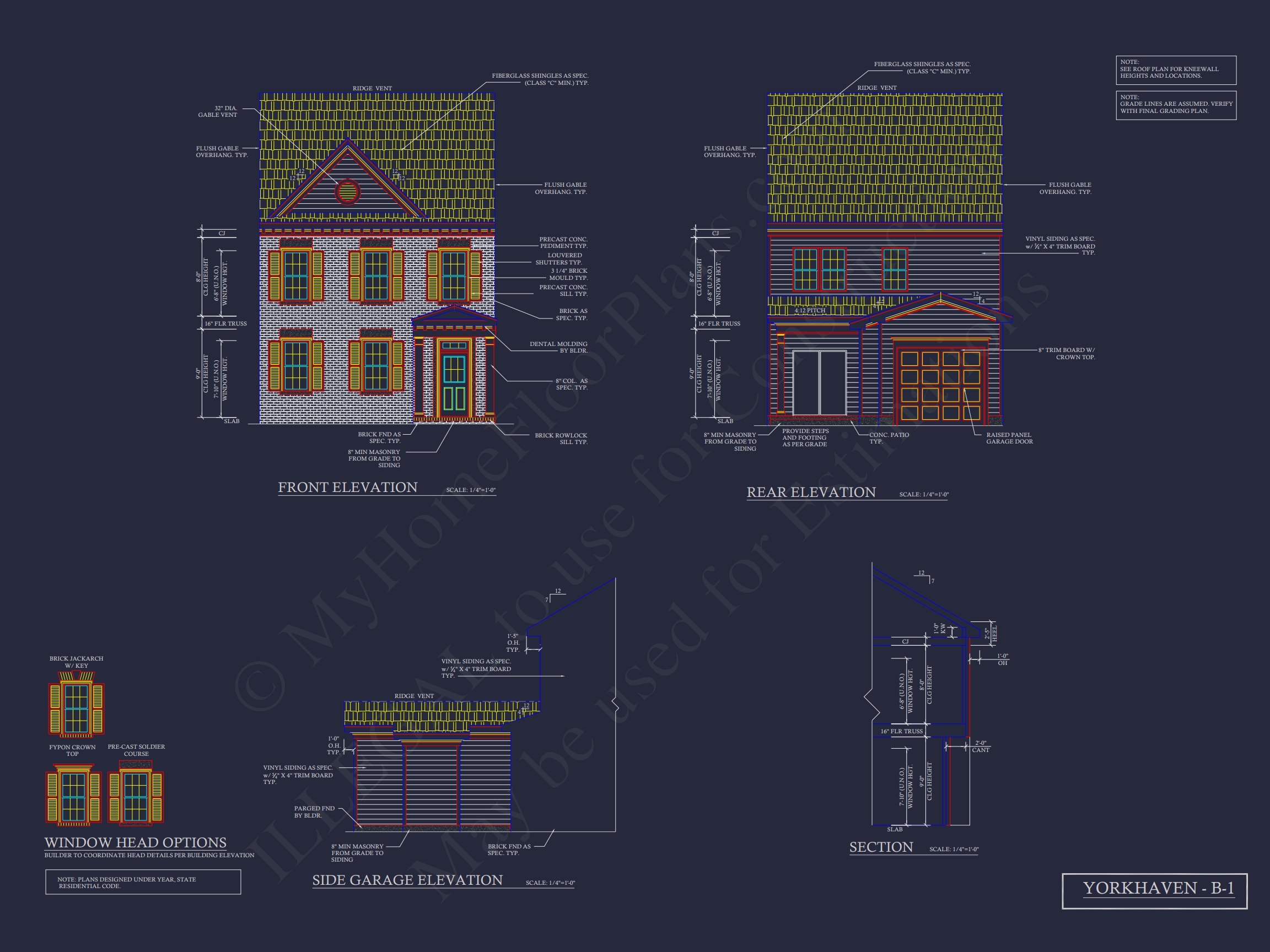 Traditional Townhome Floor Plan with Colonial Revival Design
