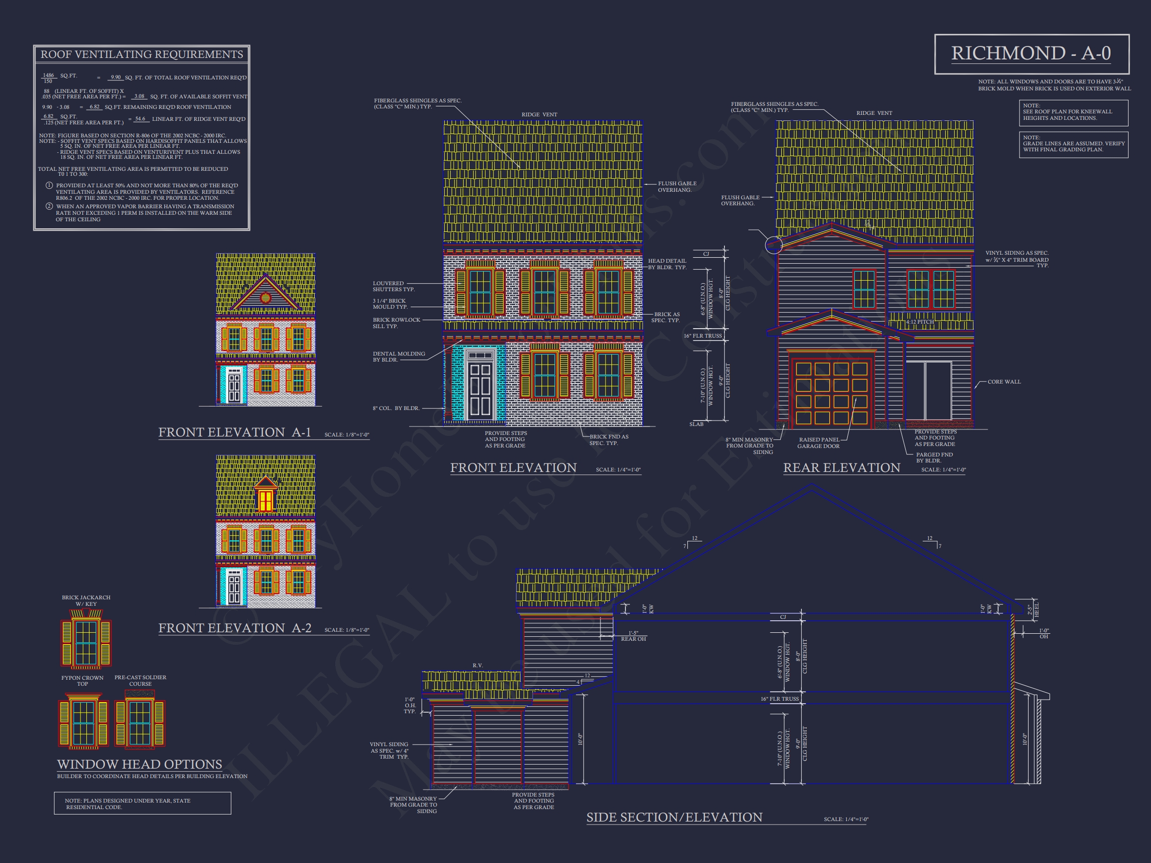 Traditional Townhome Floor Plan with Colonial Revival Design