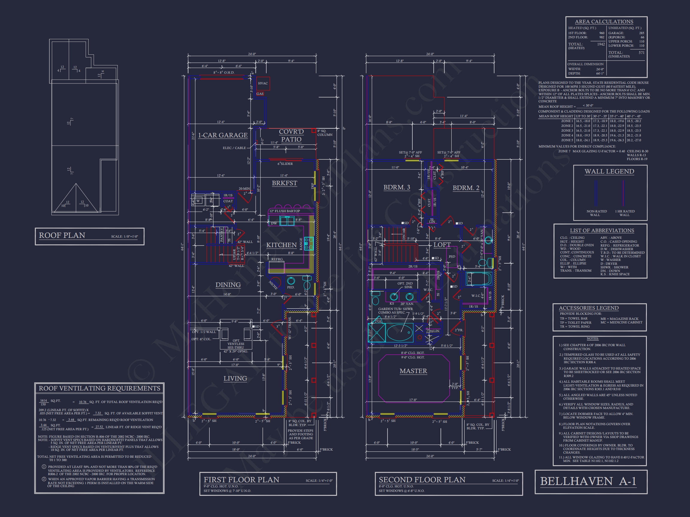 Traditional Townhome Floor Plan with Colonial Revival Design