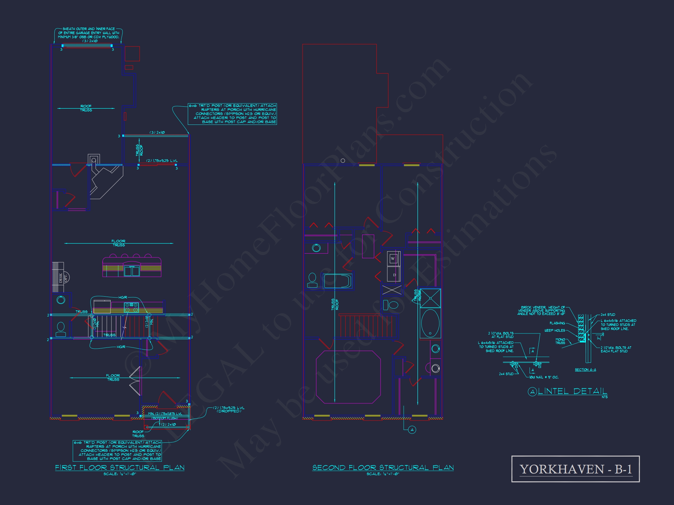 Traditional Townhome Floor Plan with Colonial Revival Design