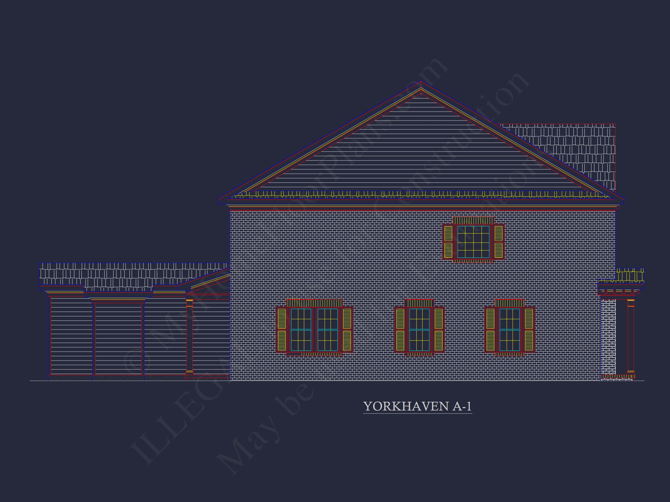 Traditional Townhome Floor Plan with Colonial Revival Design