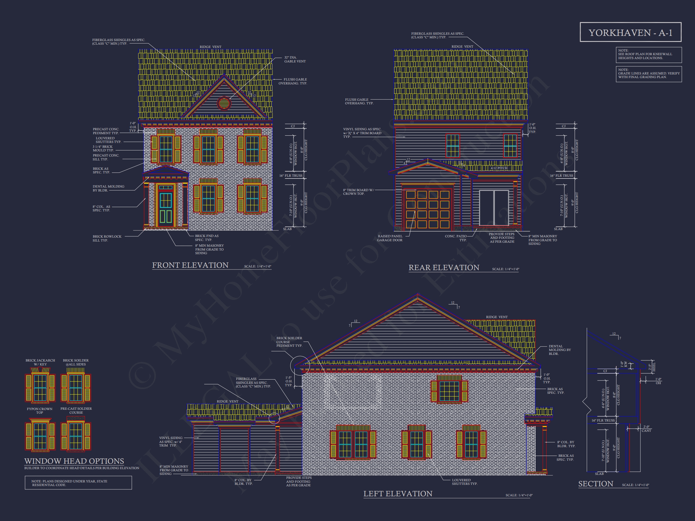 Traditional Townhome Floor Plan with Colonial Revival Design