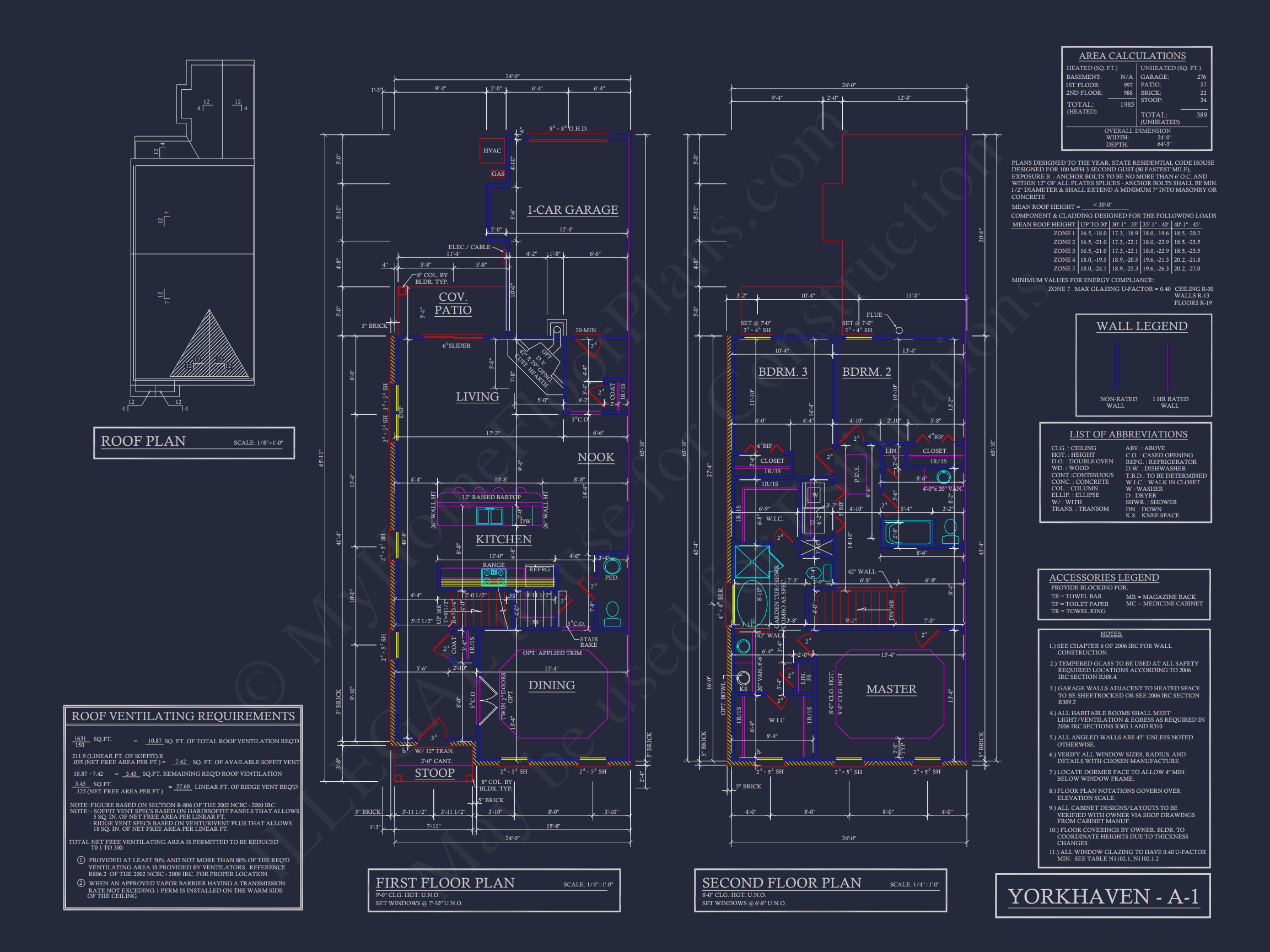 Traditional Townhome Floor Plan with Colonial Revival Design