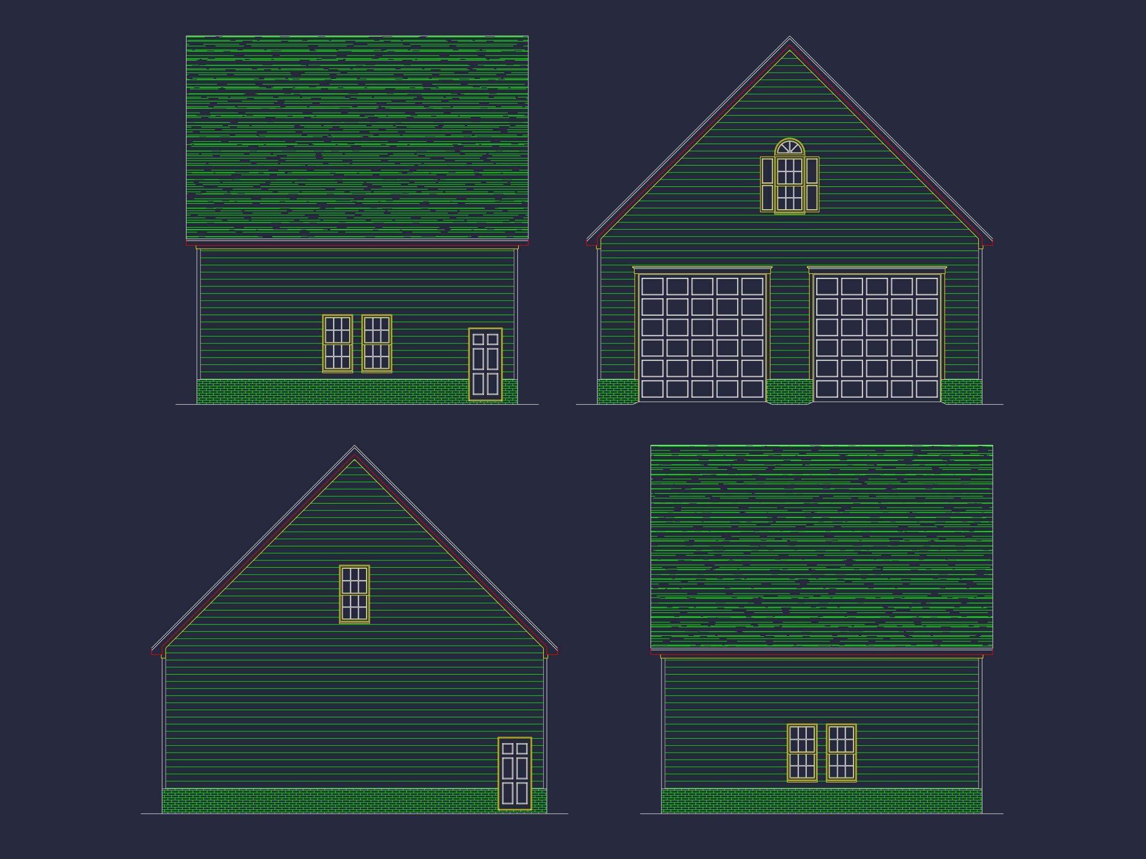Two-Story Garage House Plan with Versatile CAD Design