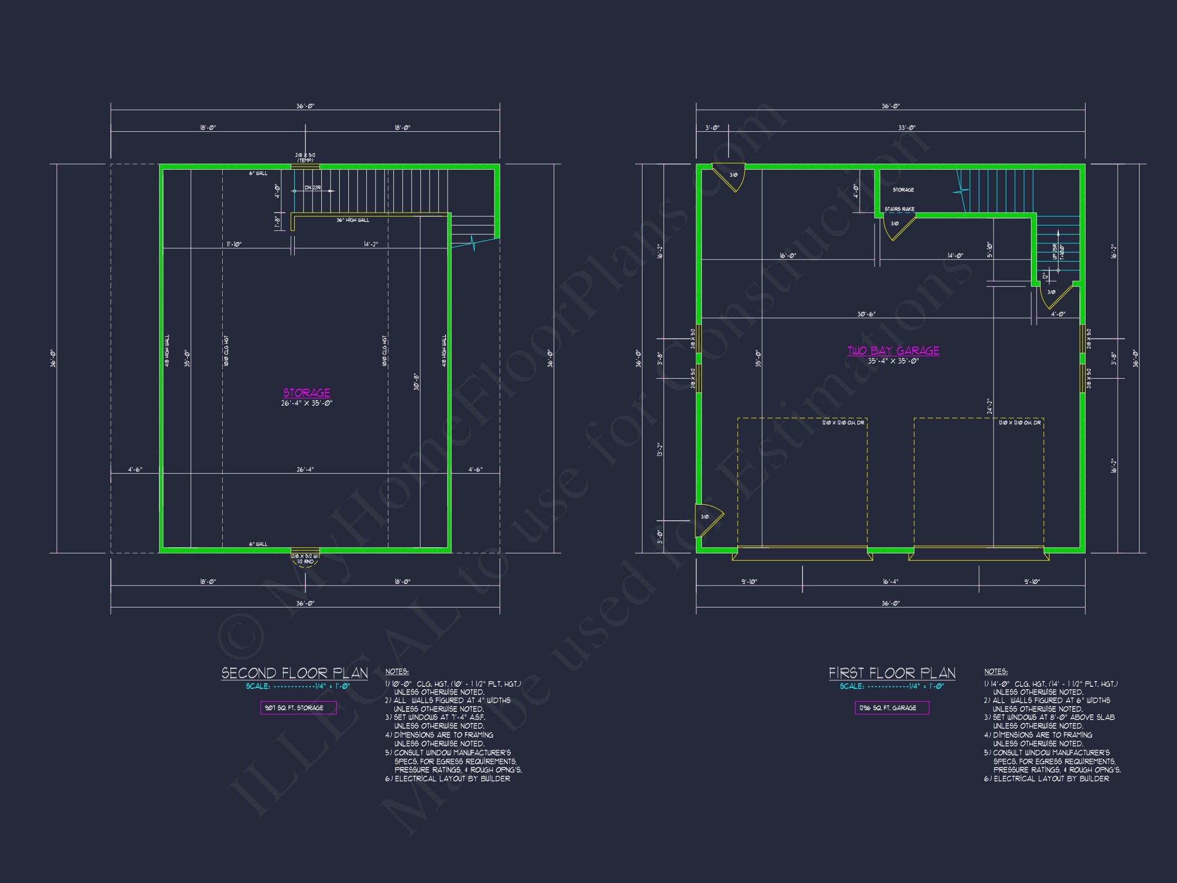 Two-Story Garage House Plan with Versatile CAD Design