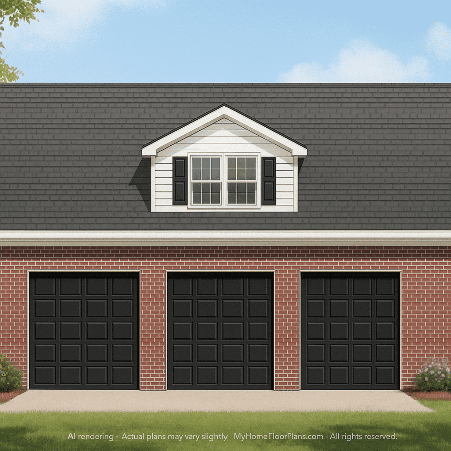 arage apartment-style house plan