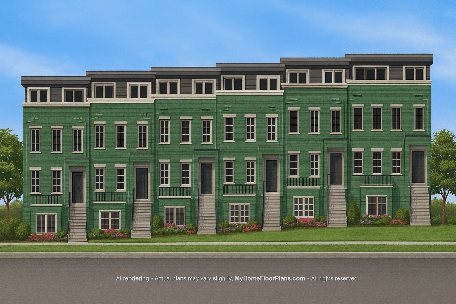 strongElegant Multi-Level Home Plans Floor Blueprints and CAD Designs