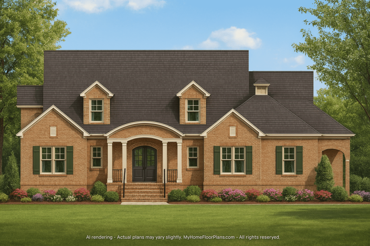 strongModern Pool House Plan with Garage and Open Floor Layout