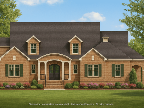 strongModern Pool House Plan with Garage and Open Floor Layout