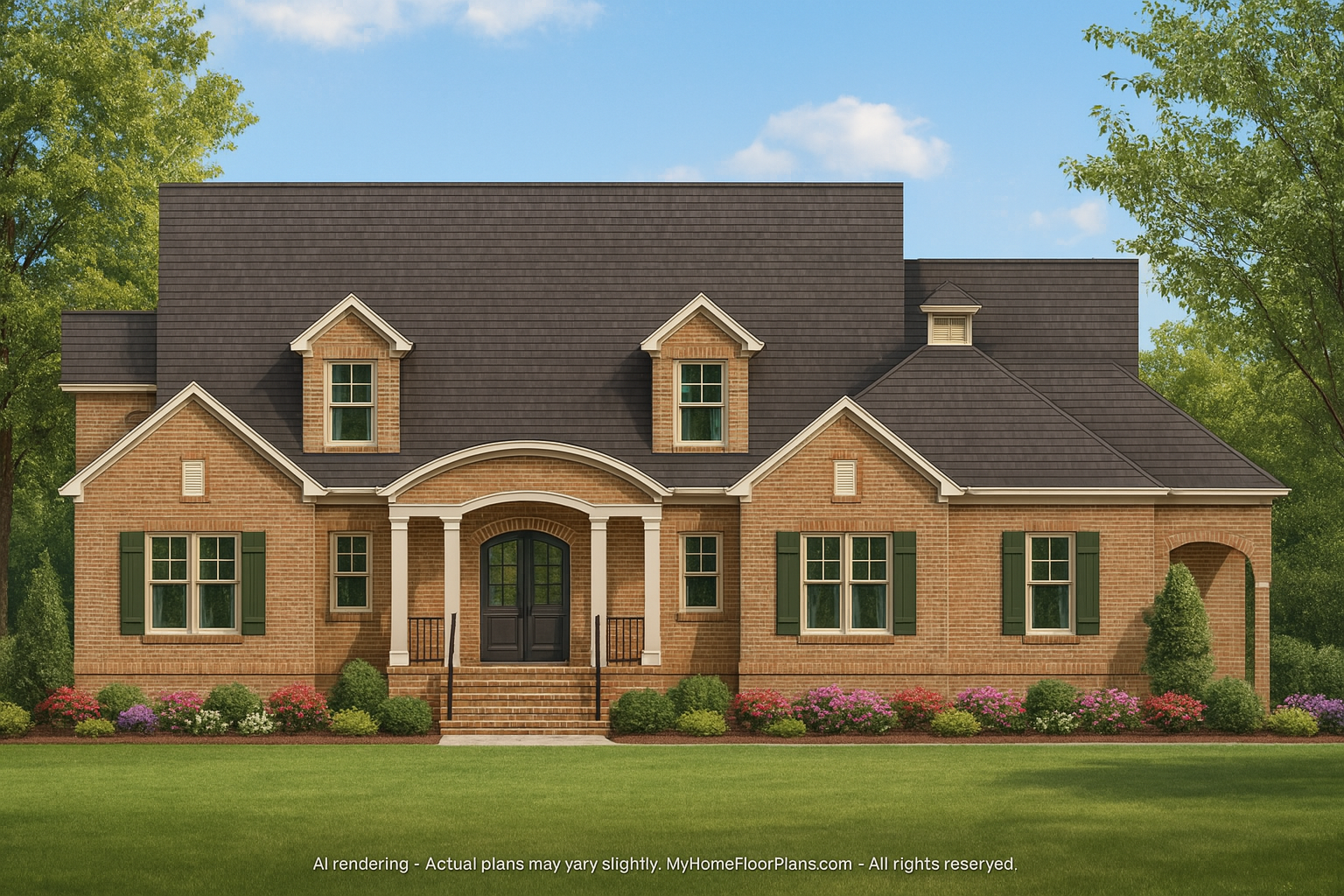 strongModern Pool House Plan with Garage and Open Floor Layout